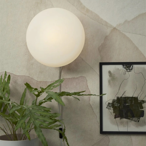 It's About Romi Wandlamp Sapporo glas wit/zand, L